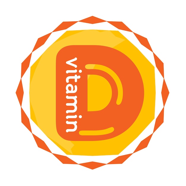 Vitamine d logo icon, sun gele zeepbel, realistische vector illustratie ontwerp. vitamine d en calcium