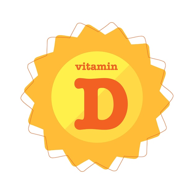 Vitamine d Logo Icon, Sun gele zeepbel, realistische vector illustratie ontwerp. vitamine D en calcium