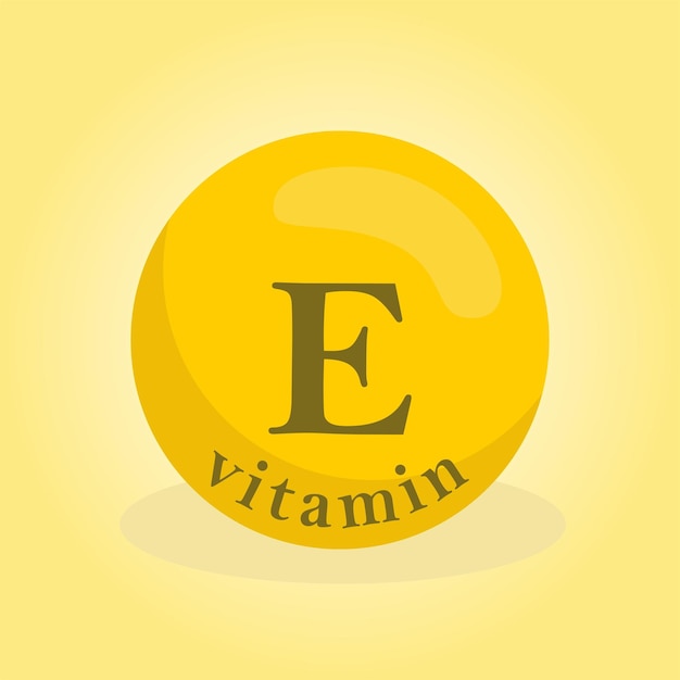 Vitamine E gouden druppel icoon