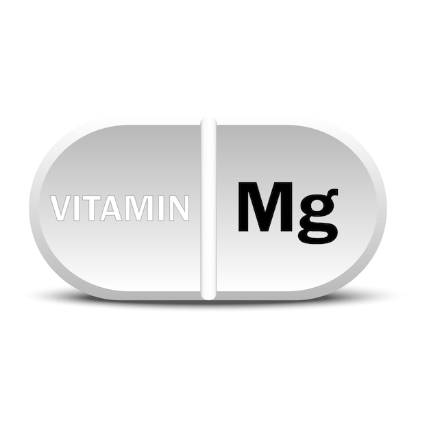 Vector vitamine mg12 wit pictogram vitamine drop pil capsule pictogram vector illustratie eps10 stock image