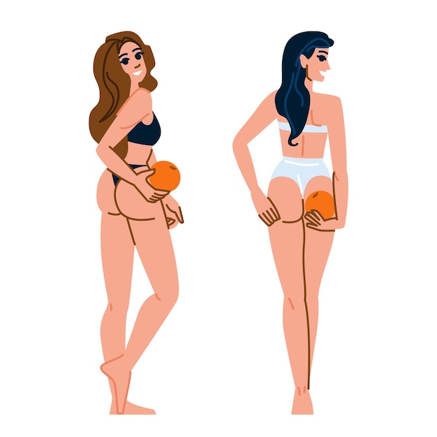 vitamine oranje huidbehandeling vector
