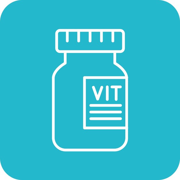 Витаминный иконный векторный образ может быть использован для тренажерного зала