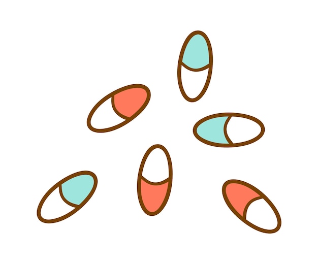 Vitamins or pills Icon Medicine Capsules Vector illustration