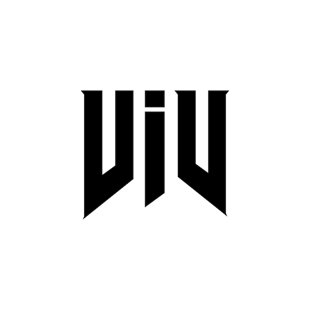 ブラック・アンド・ホワイト・カラー・コンビネーション (VIV) のロゴデザインはVIV (VIV Vector) と呼ばれVIV アイコン (VIV Icon) とも呼ばれています