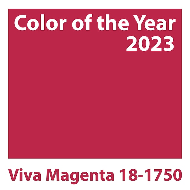 Vector viva magenta 18-1750. color of the year 2023 rgb in vector