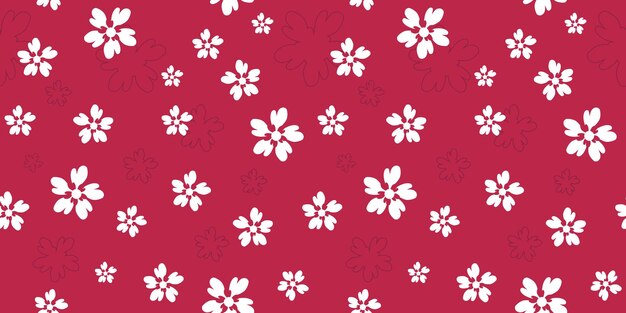 viva magenta flower pattern sample seamless, free template