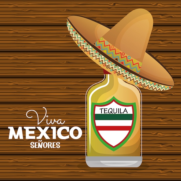 viva mexico vector de illustratieontwerp van het affichepictogram