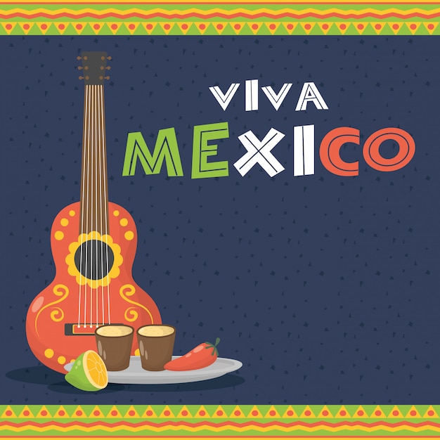 viva mexico-viering met gitaar en tequila