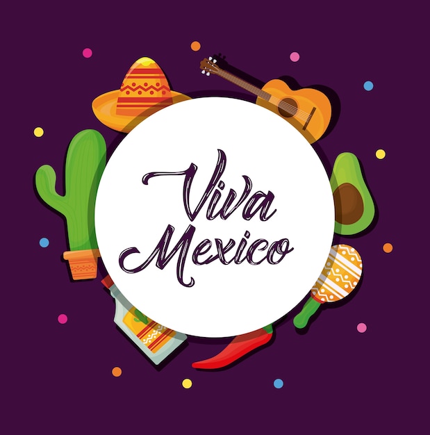 Vector viva mexico