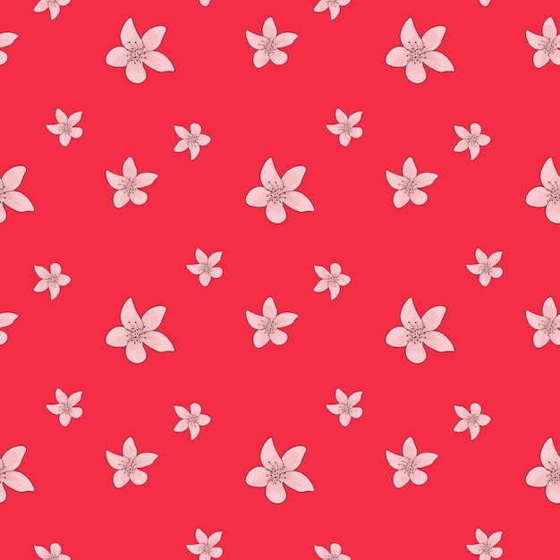 Vivid floral pattern