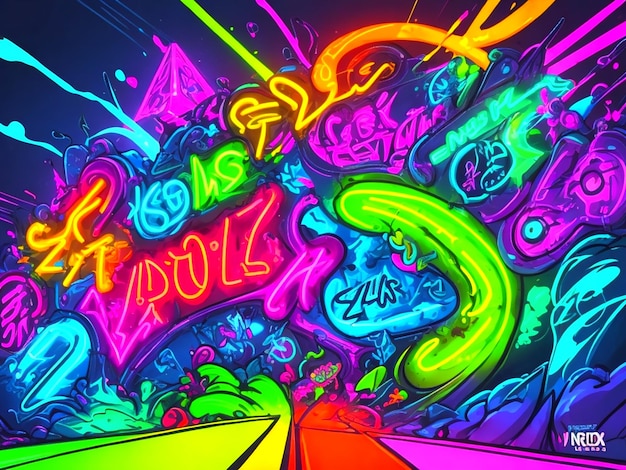 vivid graffiti art style