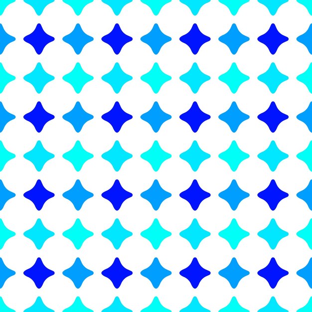 Vector vivid seamless repeating pattern of blue and dark blue rhombus for wallpapers textile fabric