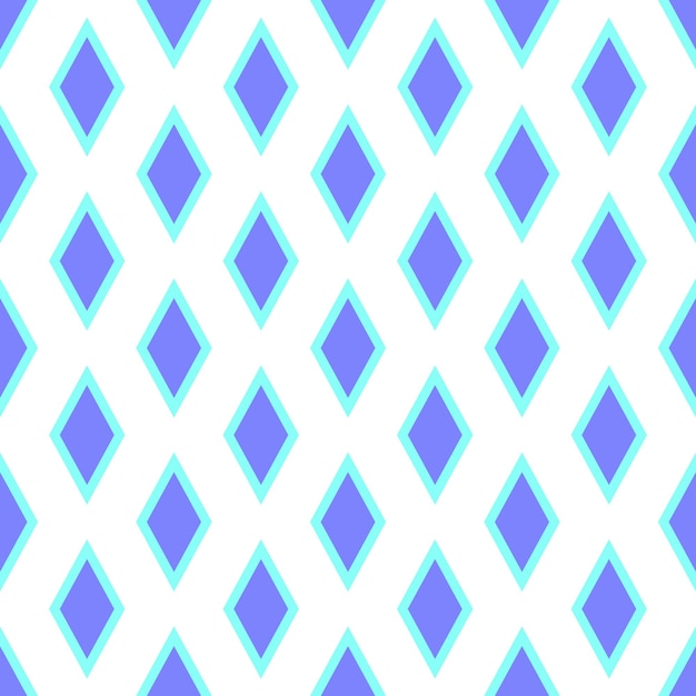 Vivid seamless repeating pattern of blue rhombus for wallpapers textile fabric and other surfaces