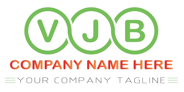 Vector vjb letter logo design