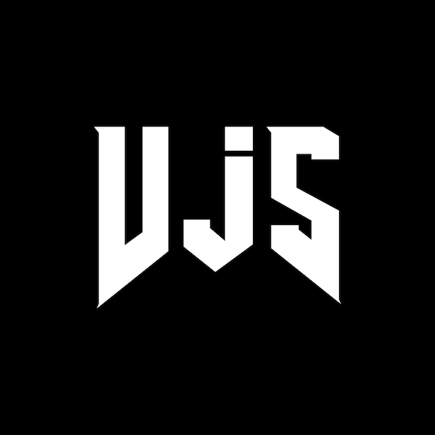 VJS letter logo ontwerp voor technologiebedrijf VJS logo ontwerp zwarte en witte kleurencombinatie VJS logo VJS vector VJS ontwerp VJS icoon VJS alfabet VJS typografie logo ontwerp