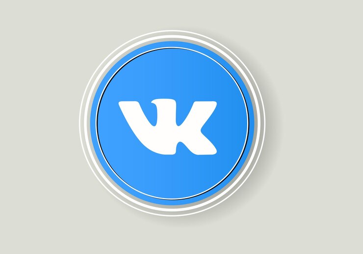 Vector vk icon printed on paper vk is an online social networking service