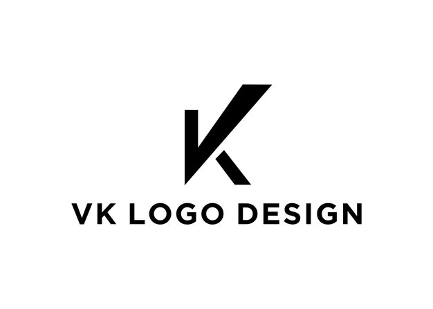 Vettore illustrazione vettoriale del disegno del logo vk