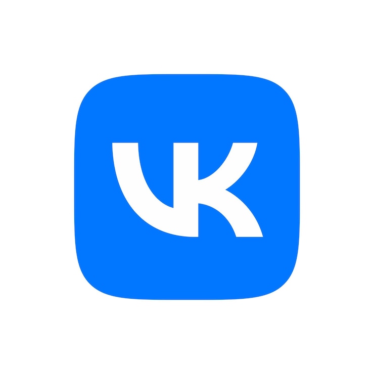 Vector vk social icon vector