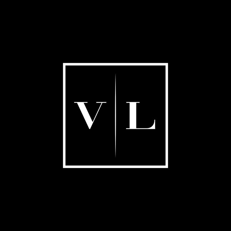Vector vl minimalist typography logo