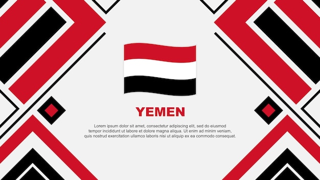 Vlag Abstract Background Design Template Jemen Onafhankelijkheidsdag Banner Wallpaper Vector Illustratie Jemen Vlag Jemen