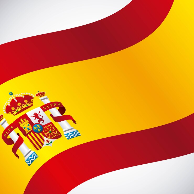 Vector vlag klassiek icoon van de spaanse cultuur