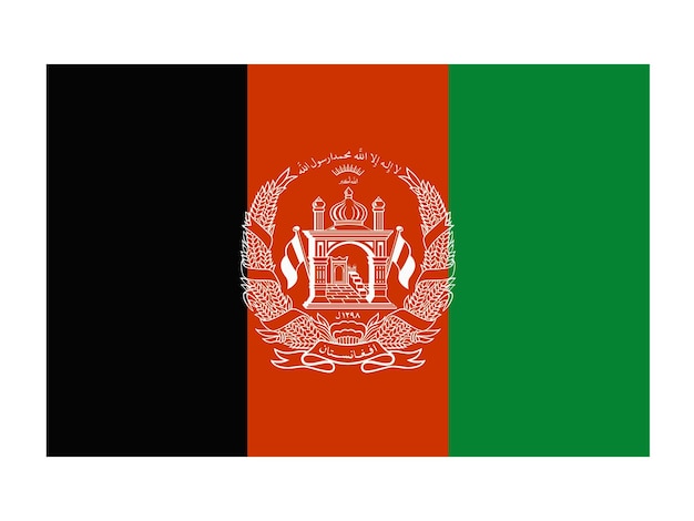 Vlag van Afghanistan wereldvlag icoon officiële nationale vlag Internationale vlag