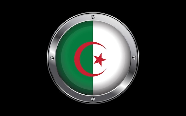 Vlag van Algerije in 3D-vector