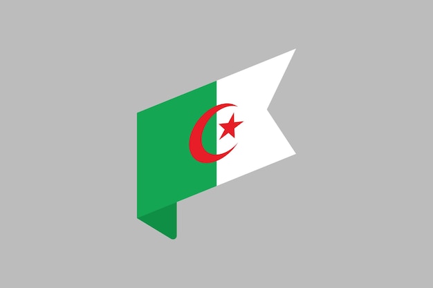 Vlag van Algerije Vlag van Algerië Oorspronkelijke en eenvoudige vlag van Algerij