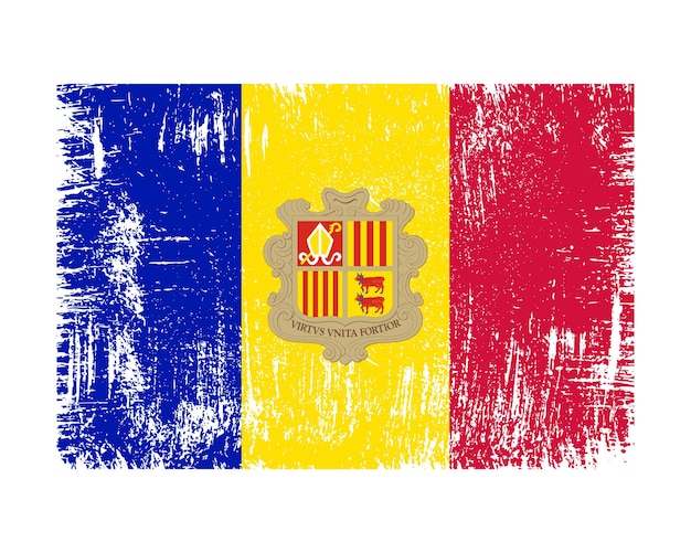 Vlag van Andorra Vector