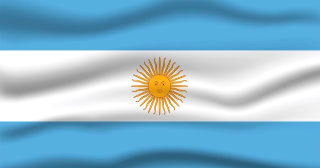 Vector vlag van argentinië 3d png-vector