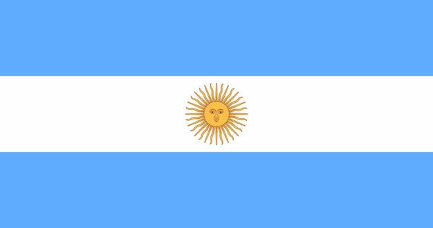 Vlag van Argentinië in vector