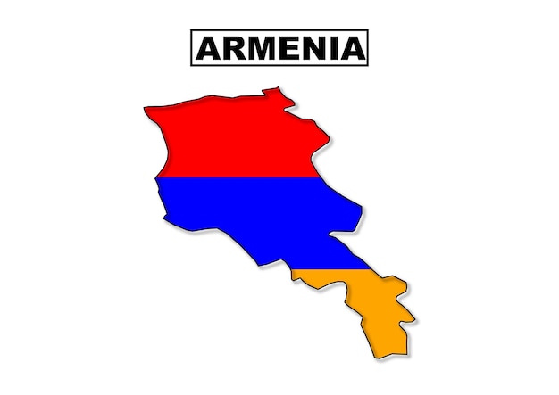 Vlag van Armenië in vector