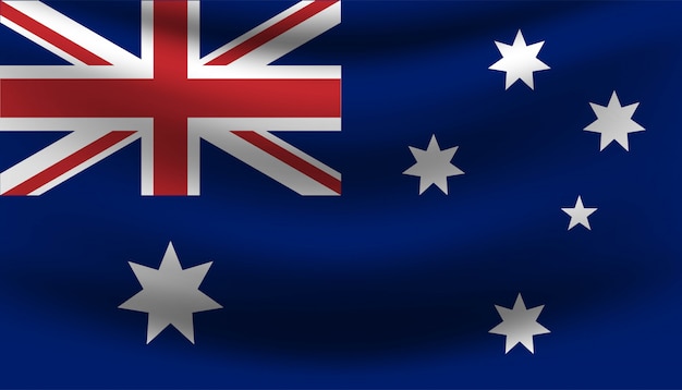 Vlag van Australië sjabloon voor spandoek.