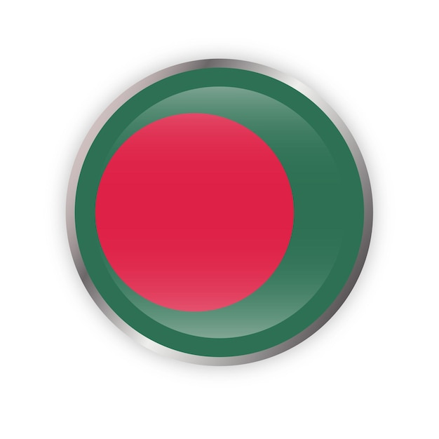 Vlag van Bangladesh in ronde