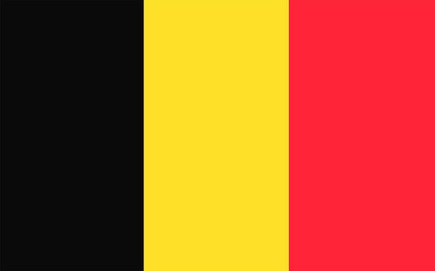 Vector vlag van belgië grote natie