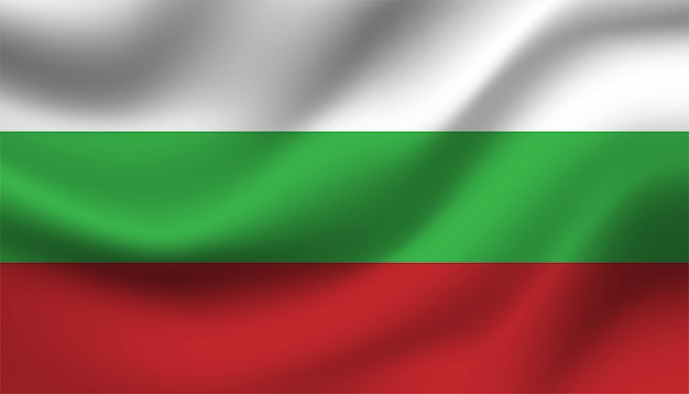 Vlag van Bulgarije achtergrond sjabloon.