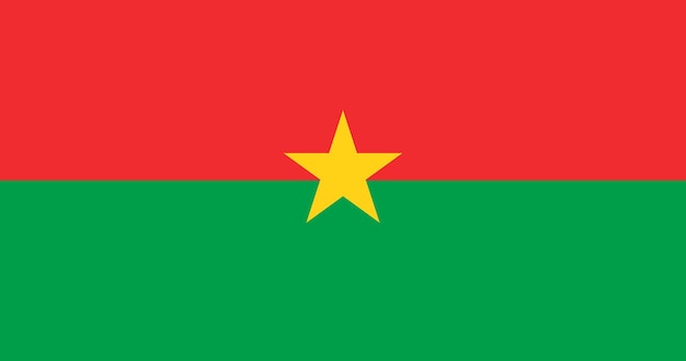 Vlag van Burkina Faso in vector