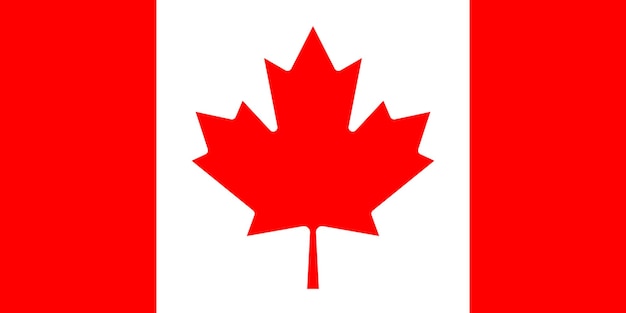 vlag van canada vlag natie vector illustratie