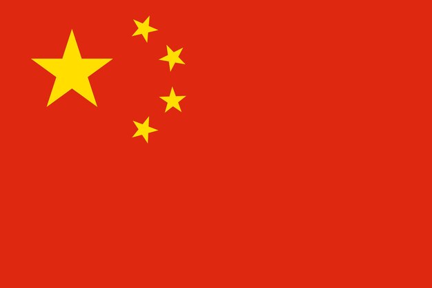 Vector vlag van china vectorillustratie