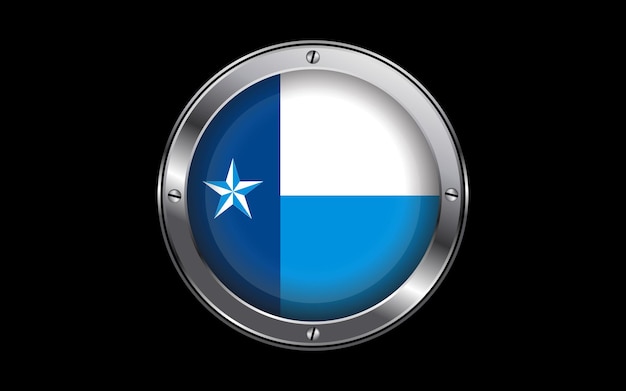 Vlag van Dallas County Verenigde Staten 3D badge vector afbeelding