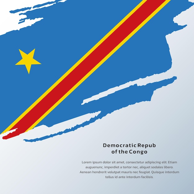 Vlag van de democratische republiek congo