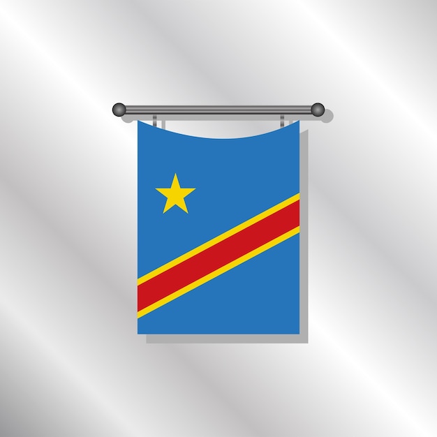 vlag van de democratische republiek congo