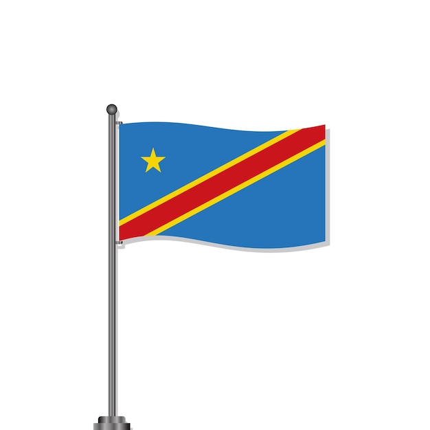 vlag van de democratische republiek congo