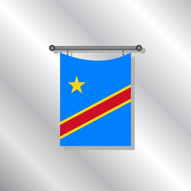 vlag van de democratische republiek congo