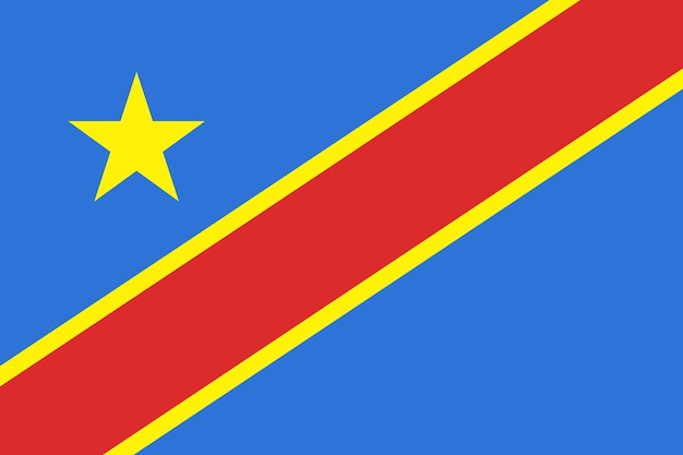 vlag van de democratische republiek congo