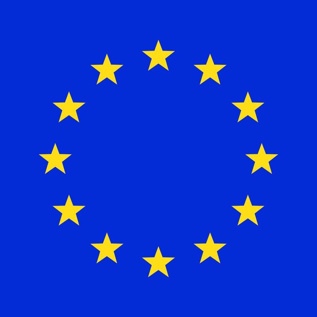 Vlag van de europese unie vector illustratie