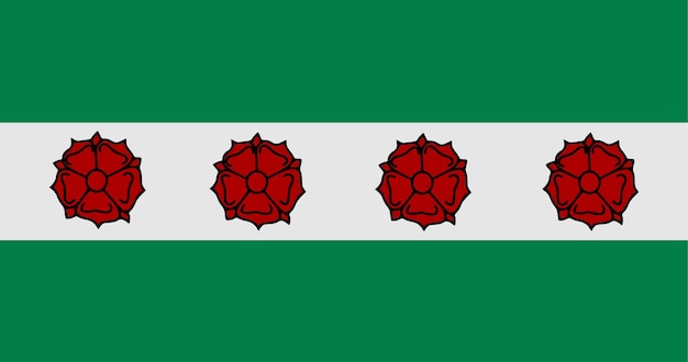 Vlag van de gemeente Roosdaal in België vector afbeelding