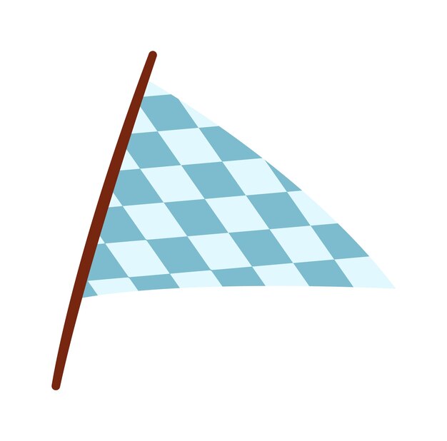 Vector vlag van de geruite driehoek
