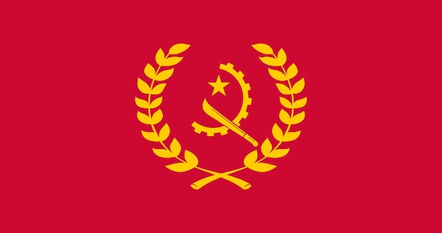 Vlag van de president van Angola vector afbeelding