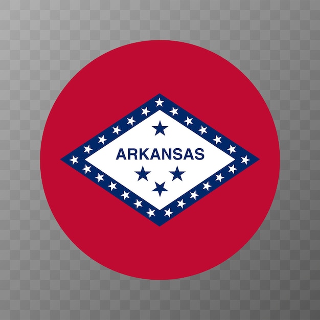 Vlag van de staat Arkansas Vector illustratie